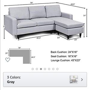 Light Grey Sectional